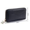 2-Folding Square Genuine Leather Handbag(Black)