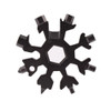 18-in-1 Multi-tool Portable Outdoor Octagonal Snowflake EDC Tool Wrench Mini Screwdriver(Black)