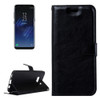 For Galaxy S8 Retro Crazy Horse Texture Horizontal Flip Leather Case with Holder & Card Slots & Wallet & Photo Frame (Black)