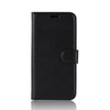 Litchi Texture Horizontal Flip Leather Case for Xiaomi Redmi 6A, with Wallet & Holder & Card Slots (Black)