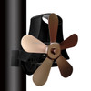 YL-106 5-Blade High Temperature Aluminum Heat Powered Fireplace Stove Fan(Bronze)