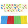 Montessori Early Learning Math Tools Digital Stick Children Kindergarten Teaching Aids(Magnetic Stickers)