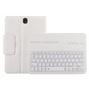 For Galaxy Tab S3 9.7 / T820 2 in 1 Detachable Bluetooth Keyboard Litchi Texture Leather Case with Holder(White)