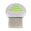 Pet Comb Dog Flea Cleaning Comb Stainless Steel Threaded Needle Comb Removal Beauty Products(Green)