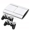 Carbon Fiber Texture Decal Stickers for PS3 Game Console(White)