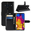 Litchi Texture Horizontal Flip Leather Case for LG V40 ThinQ, with Holder & Card Slots & Wallet(Black)