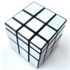 Mirror Bright and Smooth Rubik Cube Children Educational Toys(Black Bottomed Silver)