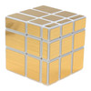 Mirror Bright and Smooth Rubik Cube Children Educational Toys(Brushed Gold on White)