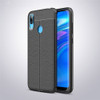 Litchi Texture TPU Shockproof Case for Huawei Y7 (2019) (Black)