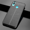 Litchi Texture TPU Shockproof Case for Huawei Y7 (2019) (Black)