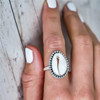 Bohemian Simple Wild Shell Alloy Ring