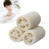 Bath Body Shower Sponge Scrubber Natural Loofah Luffa Loofa Washing Dishes Towel Bathing Massage Body Sponge Scrubber(12.5cm White Large Size)