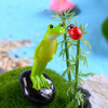 2 PCS Moss Micro Landscape Ornaments Fleshy Ornaments Standing Frog Small Ornaments