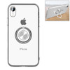 Transparent TPU Metal Ring Case for iPhone XR, with Metal Ring Holder(Transparent)