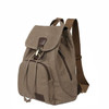 Women Canvas Student Laptop Bag Backpack(Coffee)