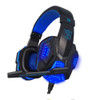PLEXTONE PC780 Over-Ear Gaming Earphone Subwoofer Stereo Bass Headband Headset with Microphone & USB LED Light(Black Blue)
