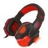 PLEXTONE PC780 Over-Ear Gaming Earphone Subwoofer Stereo Bass Headband Headset with Microphone & USB LED Light(Black Red)