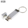 Metallic on Key Ring Style USB 2.0 Flash Disk (8GB)