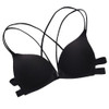 Gathering No Trace No Steel Ring Bra Front Buckle Thin Comfort Female Underwear, Size:One size(Black)