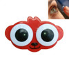 2 PCS Creative Environmental Protection Cartoon Animal Big Eye Contact Lens Box(Red Monkey)