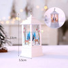 White Elk Pattern Christmas Simulation Flame LED Lamp Desktop Decoration