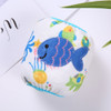 Cartoon Embroidery Pattern Baby Dustproof and Anti-fouling Winter Fleece Cuffs Protective Sleeves(Blue Fish)