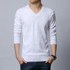 Men Autumn and Winter Slim Sweater, Size: XXXL(White)