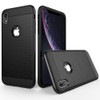 Brushed Texture Shockproof Rugged Armor Protective Case for  iPhone XR(Black)