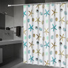 Bathroom Curtain Ocean Star Shower Curtain Environmental Protection Mildew Waterproof Shower Curtain, Size:200x180CM