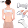Adjustable Women Back Posture Corrector Shoulder Support Brace Belt Health Care Back Posture Belt, Size:S(White)