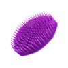 3 PCS Handheld Silicone Scalp Massage Brush Head Meridian Massage Comb(Purple)