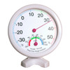 TH108 Mini Round Clock-shaped Indoor Outdoor Hygrometer Humidity Thermometer Temperature Meter, Random Color Delivery