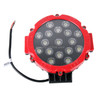 51W 3500LM 6500K White Light 17 LED Waterproof Car Boat Marine Work Lights Spotlight LED Bulbs, 30 Degrees Adjustable, DC 10-30V(Red)