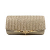 Fashion Chain Dinner Bag Clutch Shoulder Messenger Bag Women Wallet(Brown)