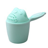 3 PCS Baby Cartoon Bear Bathing Cup Newborn Kid Shower Shampoo Cup Bailer Baby Shower Water Spoon Bath Wash Cup(Green)