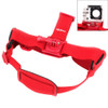 NEOpine GHS-2 Adjustable Action Camera Fixed Head Strap for GoPro HERO4 /3+ /3 /2 /1, Xiaomi Yi Sport Camera(Red)