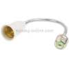 E27 to E27 Extend Extension Adapter for Light Lamp, Length: 23cm(White)