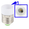 E14 to E27 Light Lamp Bulbs Adapter Converter(White)