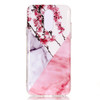 Marble Pattern Soft TPU Case For LG Q7(Plum Blossom)