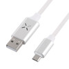 Micro USB to USB Luminous Charging Data Cable(White)