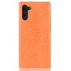 Shockproof Crocodile Texture PC + PU Case For Galaxy Note 10(Orange)