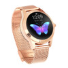 KW10 1.04 inch TFT Color Screen Smart Watch IP68 Waterproof, Metal Watchband, Support Call Reminder /Heart Rate Monitoring/Sedentary reminder/Sleep Monitoring/Predict Menstrual Cycle Intelligently(Gold)