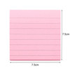 5 PCS Simple Kraft Paper Horizontal Line Small Note Book Square Message Note N Times Post It(Pink)