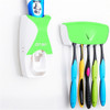 Automatic Toothpaste Dispenser Set with 5 Toothbrush Holder (Green)