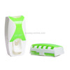 Automatic Toothpaste Dispenser Set with 5 Toothbrush Holder (Green)