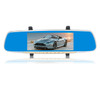 V100 7 inch LCD Touch Screen Rear View Mirror Car Recorder with Separate Camera, 170 Degree Wide Angle Viewing, Support Night Vision / Loop Video / Motion Detection / G-Sensor / TF Card