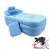 YT-038 Collapsible Sponge Bottom Inflatable Warm Bath Adult Bath Baby Swimming Pool with Charging Pump