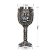 3D Viking Skull Coffee Beer Mug Skull Mug Beer Wine Drink Gift Stainless Steel Knight Decorative Cup for Men Goblet