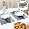 5 PCS Simple Knitting Style Waterproof Anti-skid Insulation Dining Table Mat, Size: 43.5*30cm