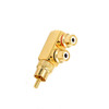 Gold-plated Pure Copper RCA Revolution 2 Female Lotus Audio And Video AV Adapter